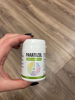 Foto da embalagem do Paratozol de um cliente real